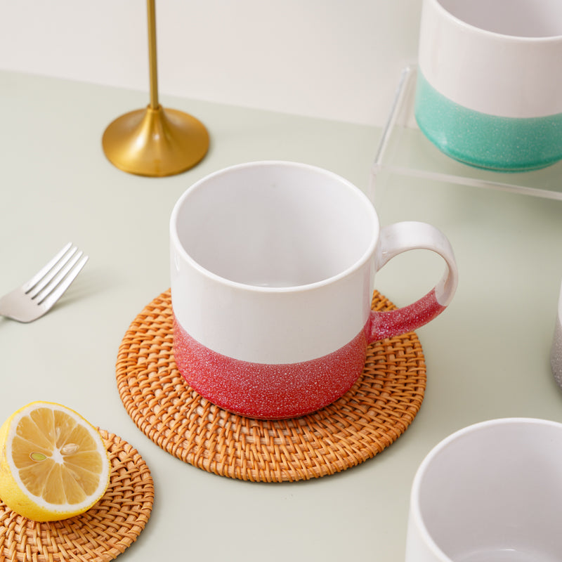 Color Glaze Pattern Offer Hotel Classic Ceramic Cup
